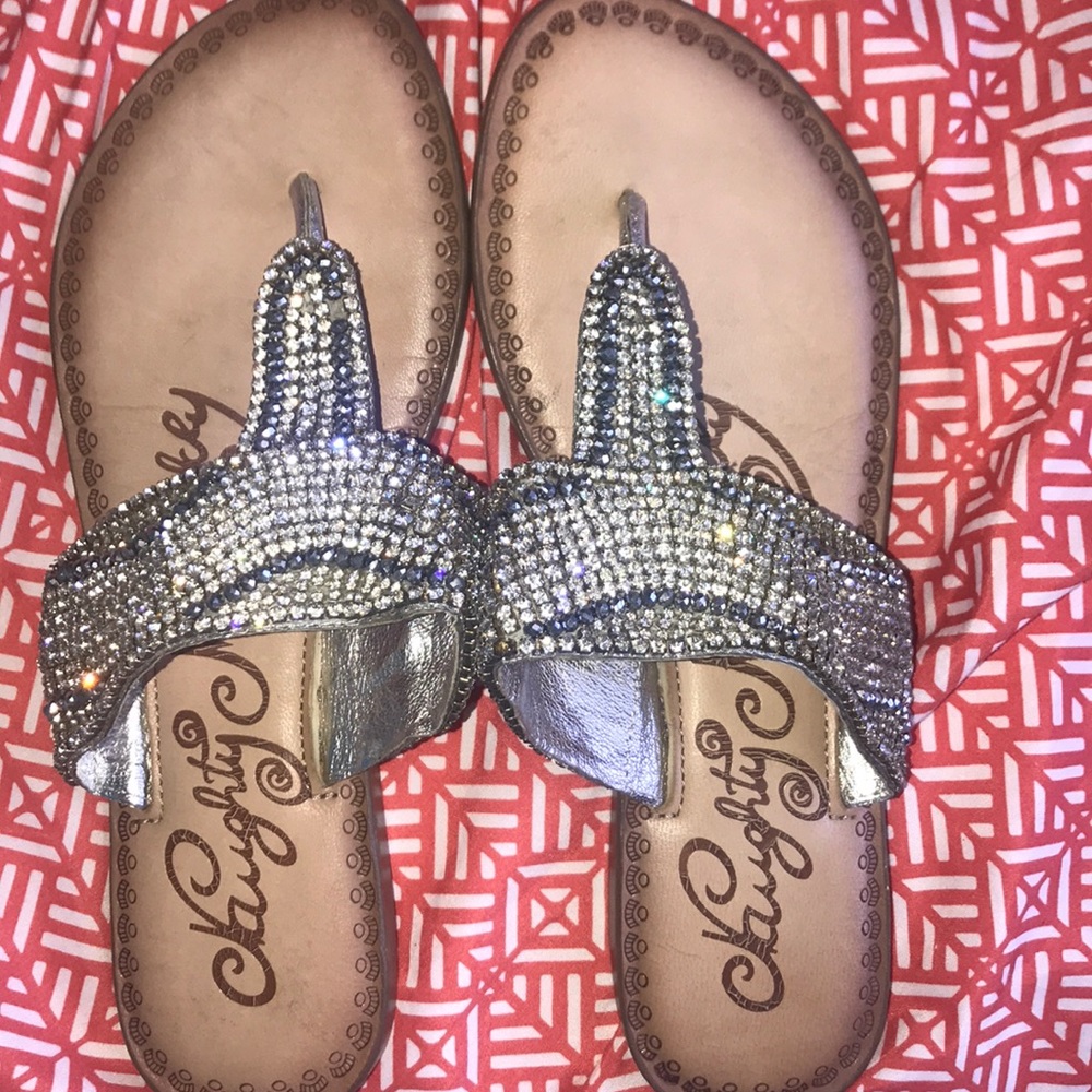 naughty monkey sparkly sandals